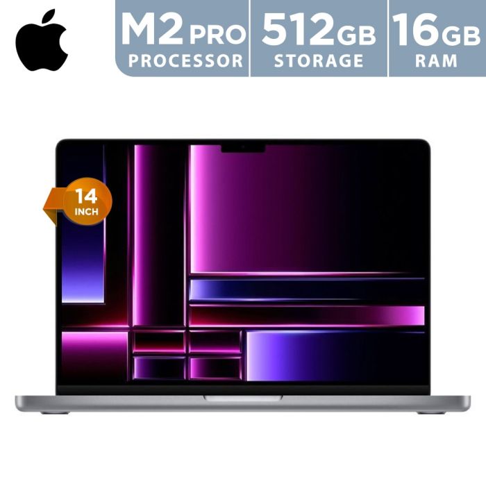 Apple Macbook Pro M2 Pro 16GB RAM, 512GB SSD, 14inch