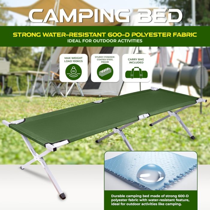 Metal camp bed shop
