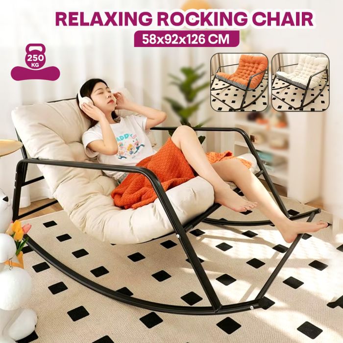 Metal Relaxing Rocking Chair 58 x 92 x 126cm
